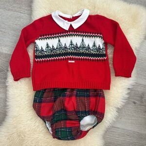 Foque European Christmas outfit 18mo.